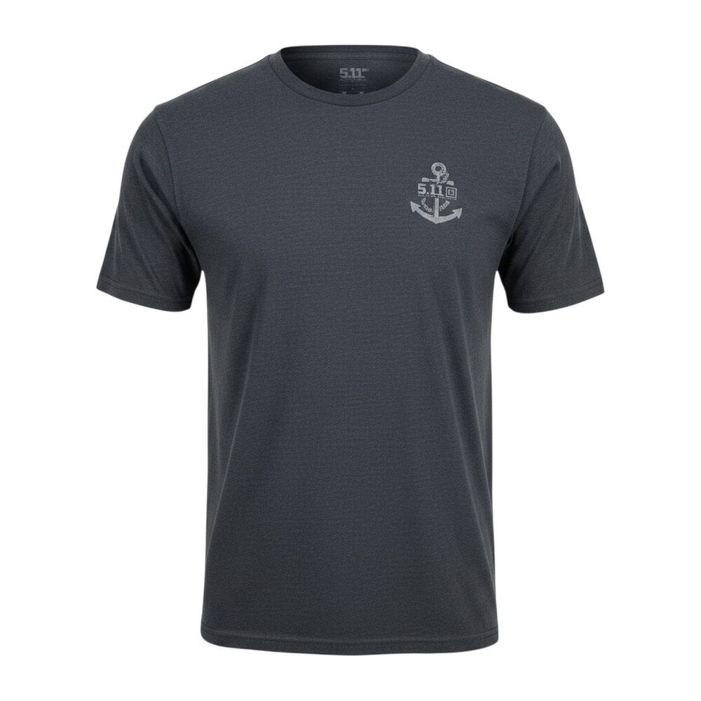 5.11 Tactical Mission Ready Graphic T Shirt Mens 2XL Gray Short Sleeve